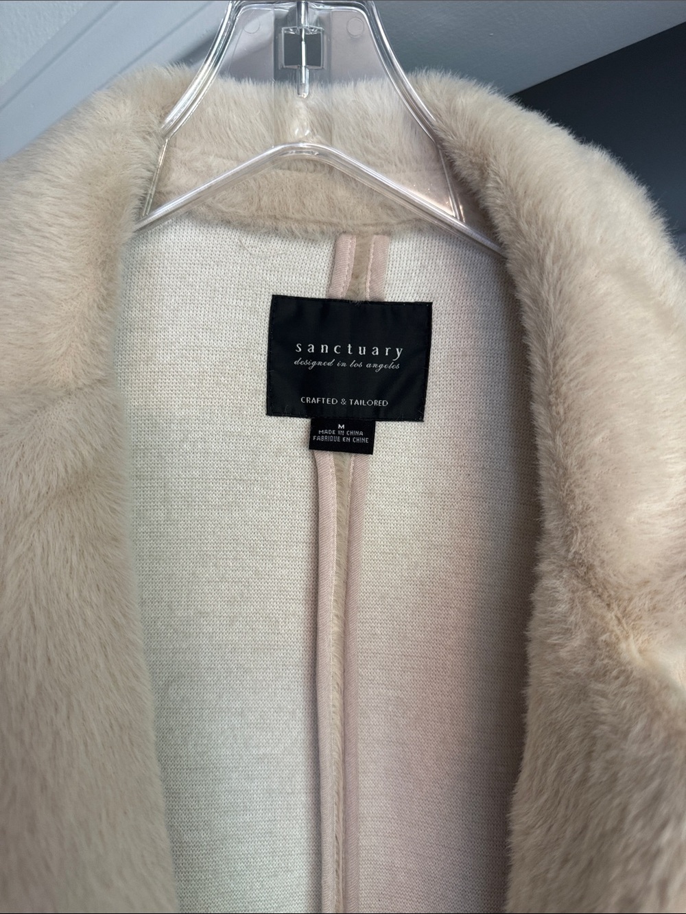 Insanely Soft Off White Cream Cozy Faux-Fur Long Coat - Picture 5 of 9